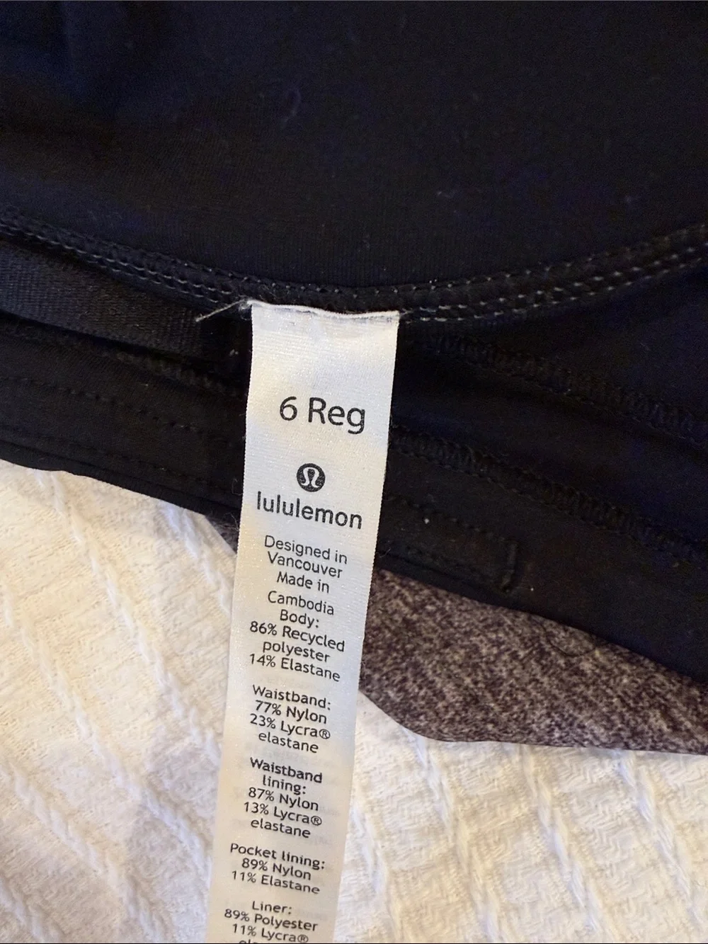 Women’s Lululemon Gray with Black shorts